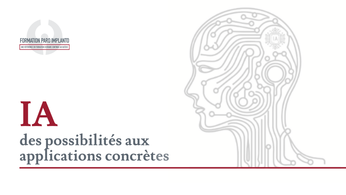 IA: des possibilités aux applications concrètes